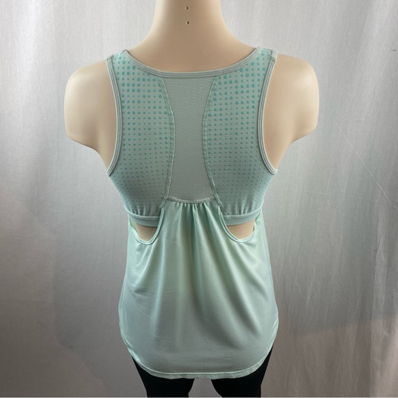 Athleta Mint Green 2 in 1 Gel Mesh Supercharged Tank Top M - Picture 3 of 10